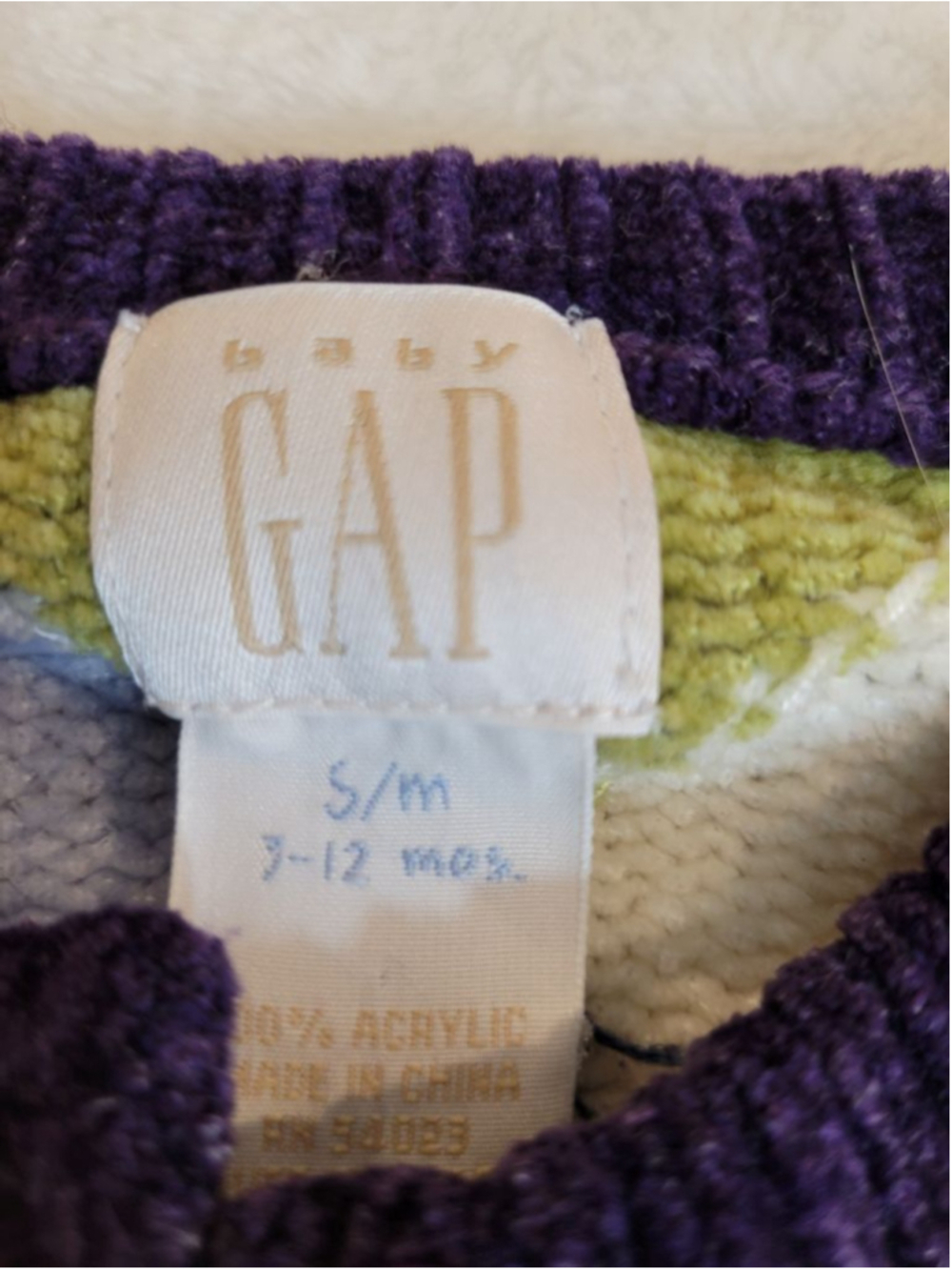 Baby Gap Vintage Argyle Cardigan Old Navy Jacket Bundle 3-12M - Picture 3 of 13